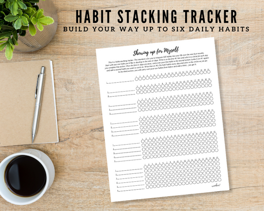 Showing up for Myself - A Digital Habit Stacking Tracker